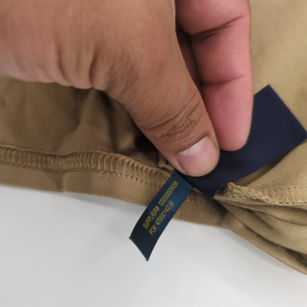 Polo Golf Ralph Lauren 1/4 Snap Zip Pullover Elbow Patches Brown Mens Small‎ EUC